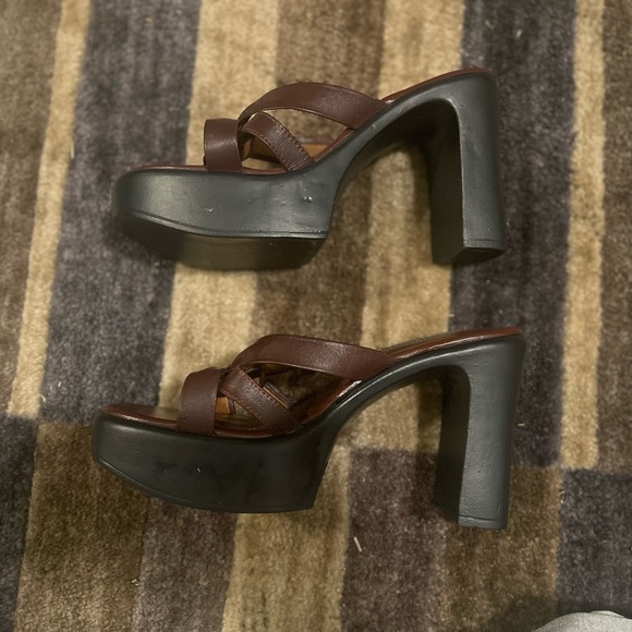 VINTAGE 90s Chunky Heels - Picture 11 of 16